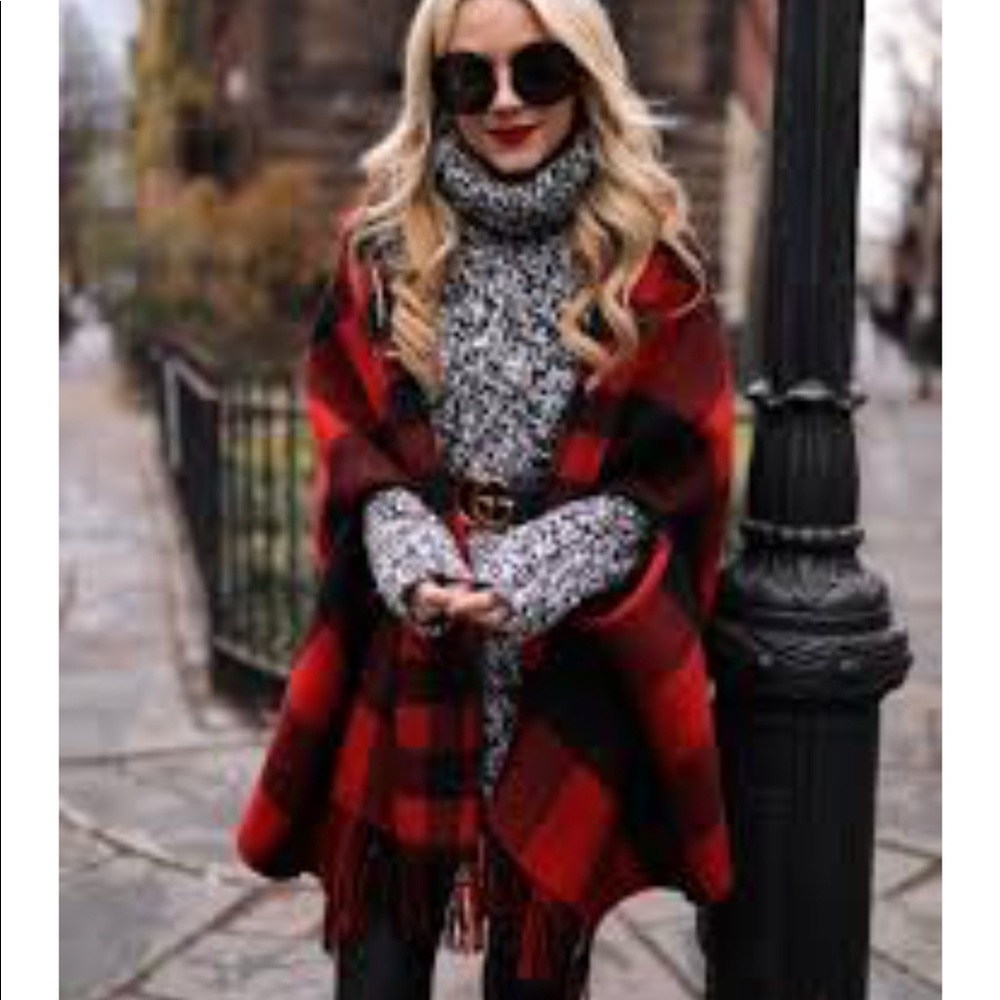 Treasure and bond fringed poncho